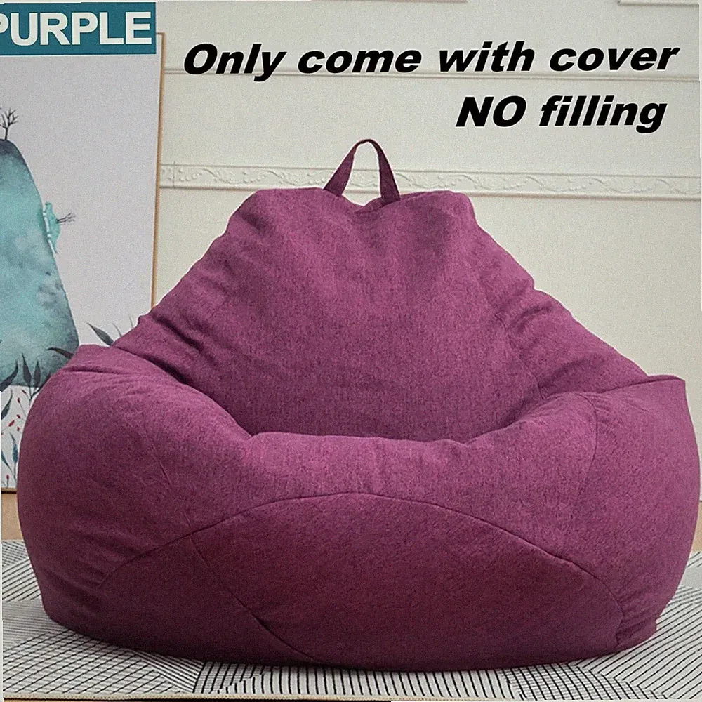 100X120cm Extra Large Bean Bag Chairs Adults Couch Sofa Cover For Lazy Lounger!