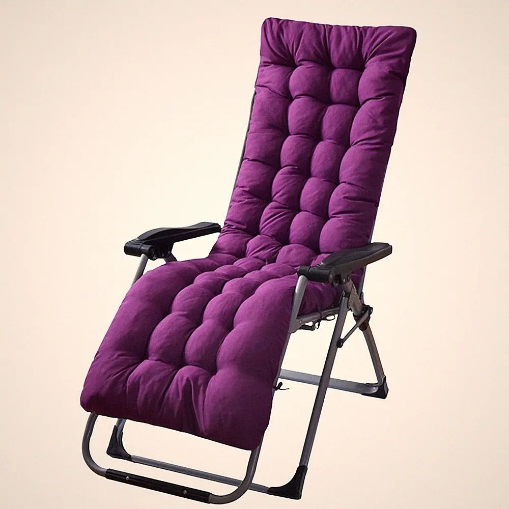 67x22in Chaise Lounger Cushion Recliner Rocking Chair Sofa Mat Deck Chair Cushio