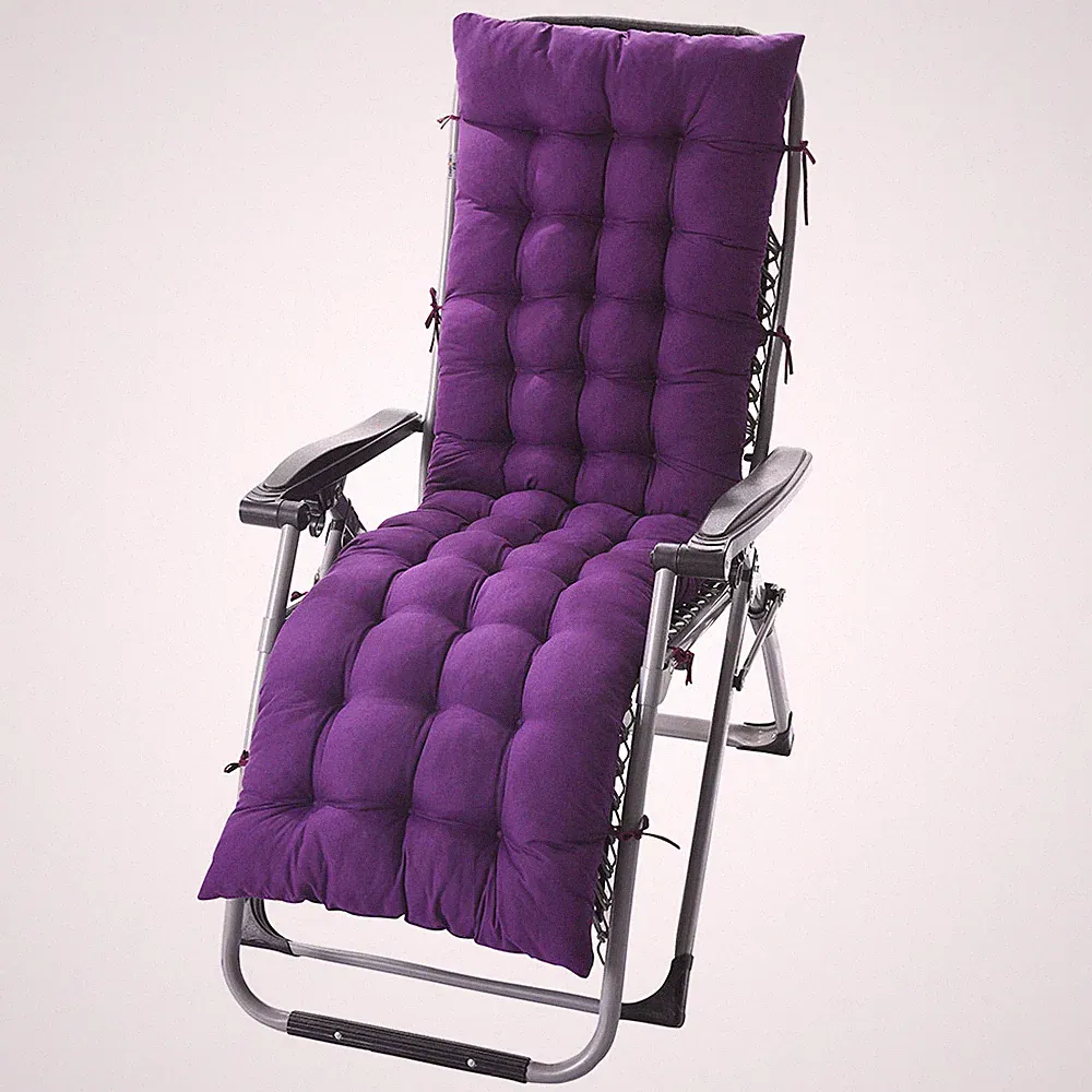 Chaise Lounge Cushion 49" 61" Indoor Outdoor Rocking Chair Sofa Cushion w/ Ties