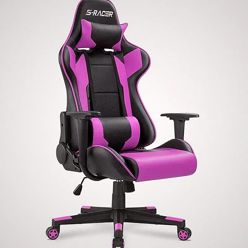 Ergonomic Gaming Chair High Density Foam Recline 300lb Capacity Rocking New