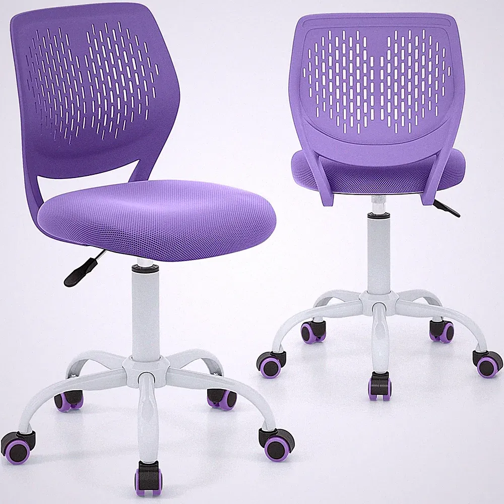 LUARANE Kids Desk Chair, Adjustable Swivel Chair for Children, Armless Mesh T...