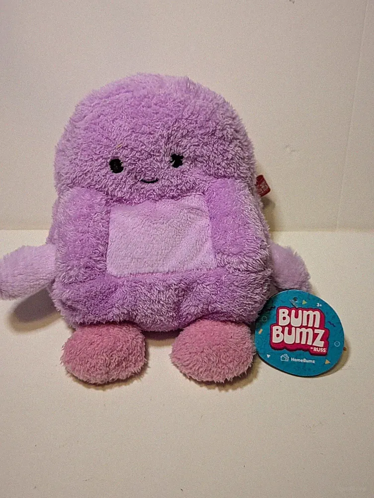 New Bum Bumz Ralph the Recliner 7" Purple Chair Home Bumz Plush Russ KellytoyB14