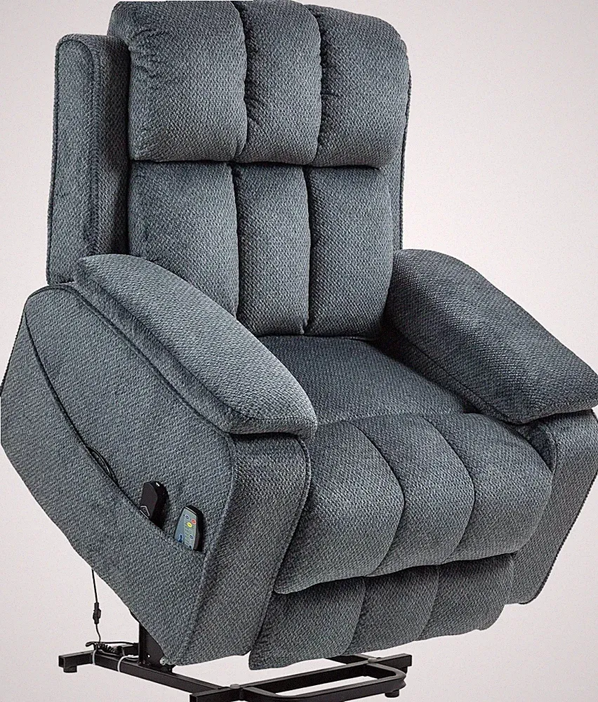 Oversized Lay Flat Recliner for Adults, Large Power Lift Recliner Chair with Ext