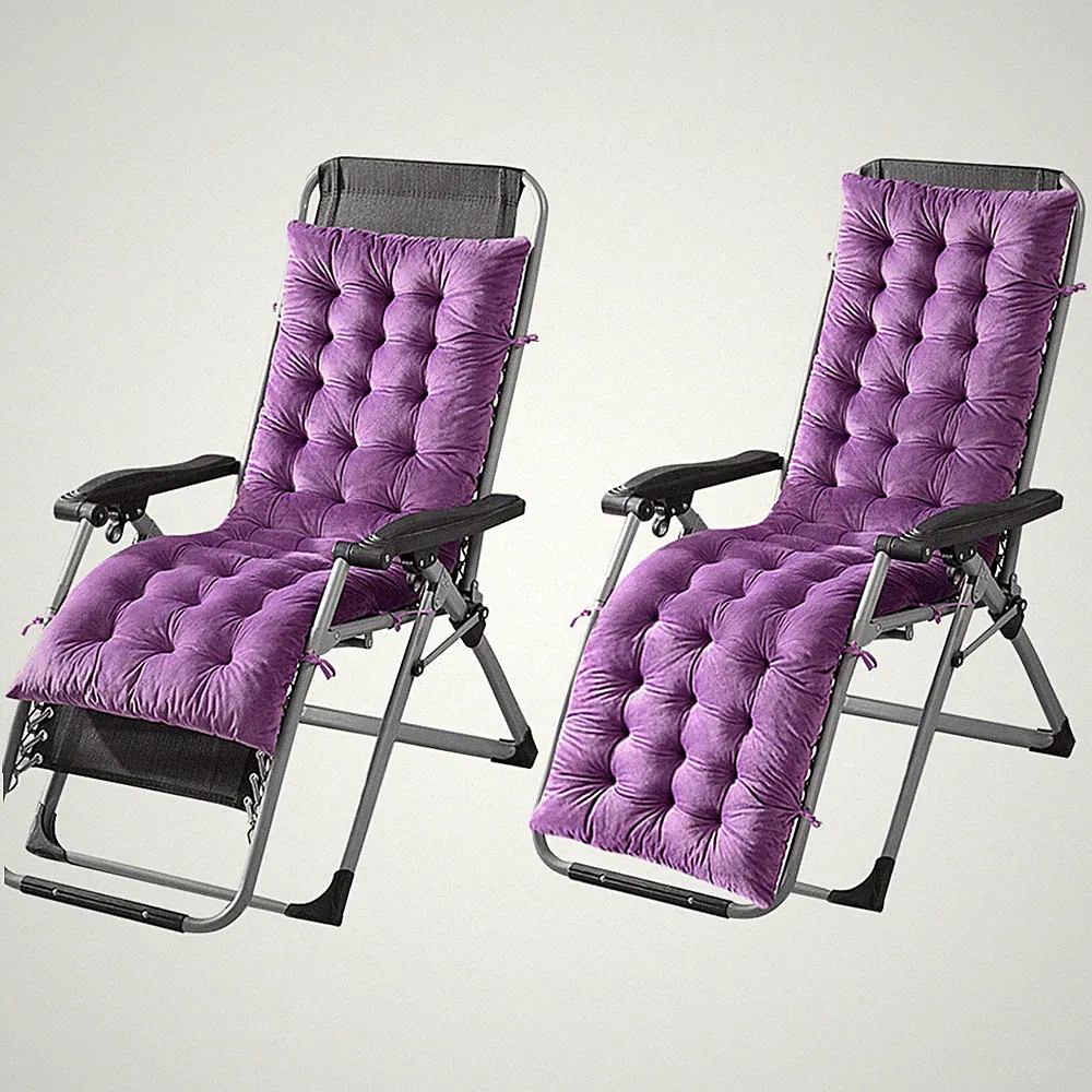 51"/63" Rocking Lounge Chair Cushion Thicken Seat Deck Chaise Pad Recliner Mat