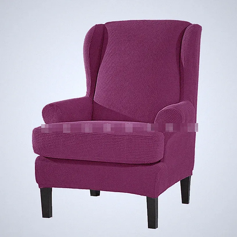 Wingback Cover Slipcover 2pcs Stretch Armchair Sofa Cover WingChair Slipcover